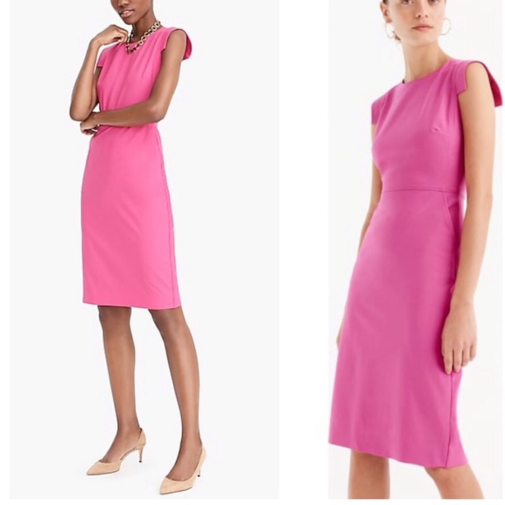 JCrew resume dress in pink/magenta. Eye catching color. Perfect for work.